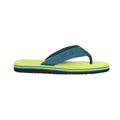 Bright Kiwi-Pacific Green - Back - Regatta Mens Rico Flip Flops