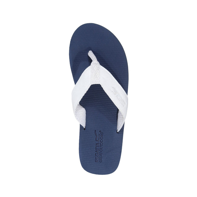 Navy-White - Lifestyle - Regatta Mens Rico Flip Flops