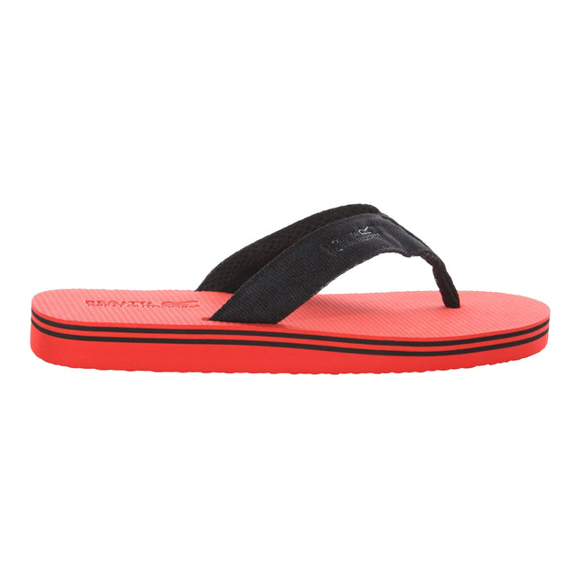 True Red-Black - Front - Regatta Mens Rico Flip Flops