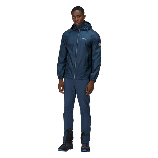 Moonlight Denim - Pack Shot - Regatta Mens Lyle IV Waterproof Hooded Jacket
