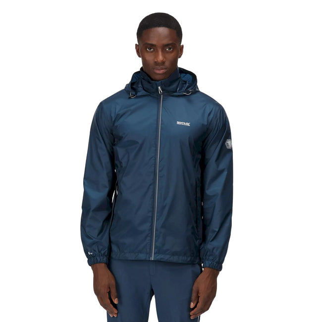 Moonlight Denim - Close up - Regatta Mens Lyle IV Waterproof Hooded Jacket