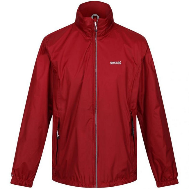 Dark Red - Front - Regatta Mens Lyle IV Waterproof Hooded Jacket