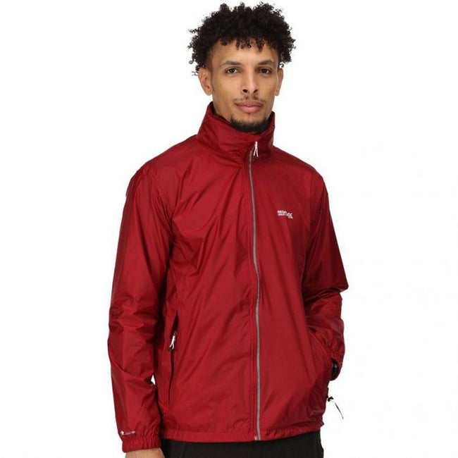 Dark Red - Side - Regatta Mens Lyle IV Waterproof Hooded Jacket