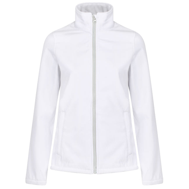 White-Light Steel - Front - Regatta Womens-Ladies Ablaze Printable Softshell Jacket