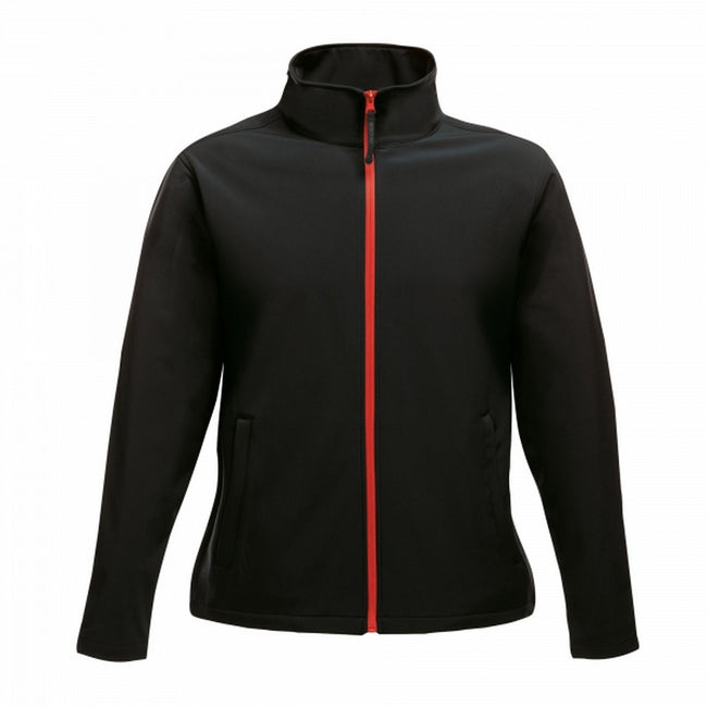 Black-Classic Red - Front - Regatta Womens-Ladies Ablaze Printable Softshell Jacket