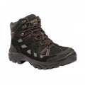 Jet Black-Granite Gray - Front - Regatta Mens Burrell II Hiking Boots
