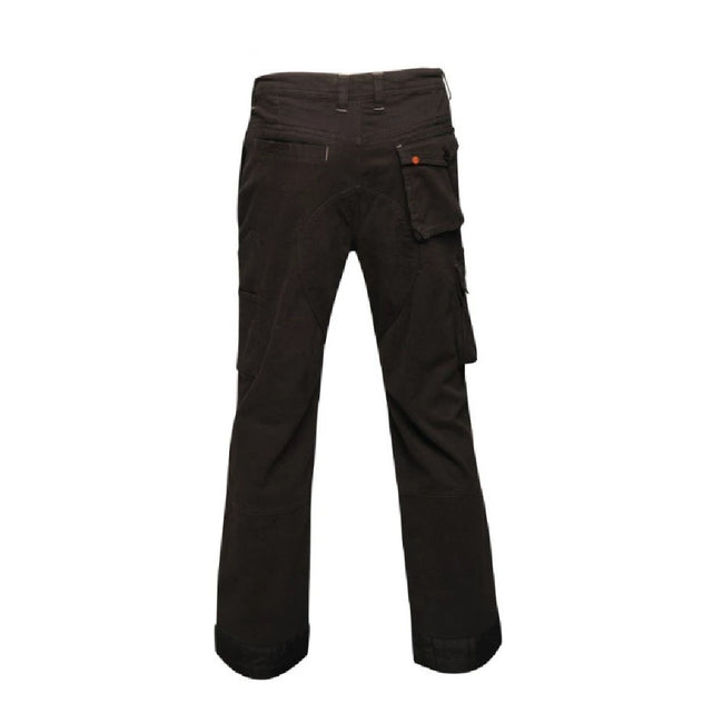 Traffic Black - Back - Regatta Mens Scandal Stretch Work Trousers - Regular