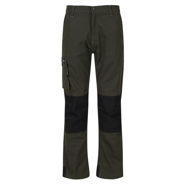 Brown Gray - Front - Regatta Mens Scandal Stretch Work Trousers - Regular