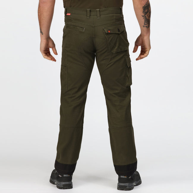 Brown Gray - Lifestyle - Regatta Mens Scandal Stretch Work Trousers - Regular