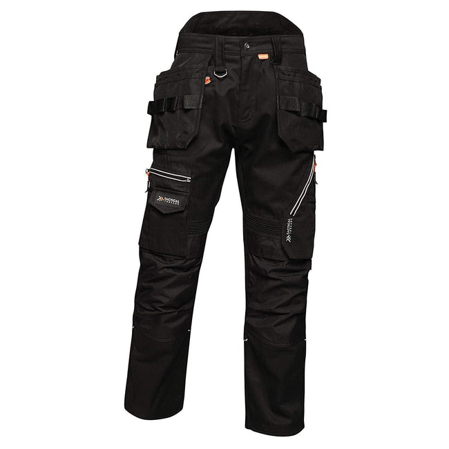 Black - Front - Regatta Mens Execute Holster Premium Work Pants