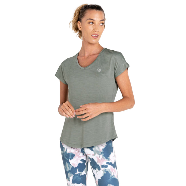 Lilypad Green - Side - Dare 2B Womens-Ladies Active T-Shirt