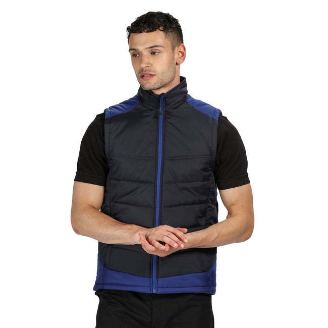 Navy-New Royal Blue - Side - Regatta Mens Uproar Softshell Jacket