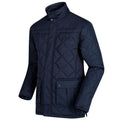 Navy - Back - Regatta Mens Lachlan Quilted Outdoor Jacket