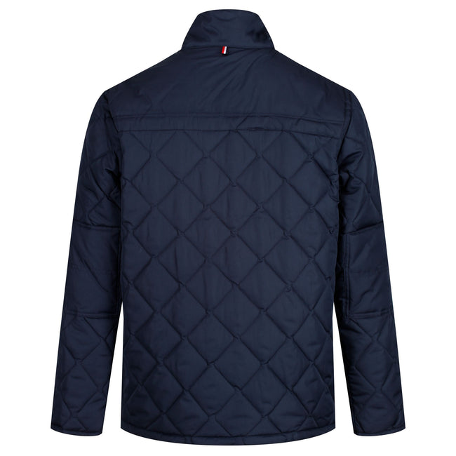 Navy - Side - Regatta Mens Lachlan Quilted Outdoor Jacket