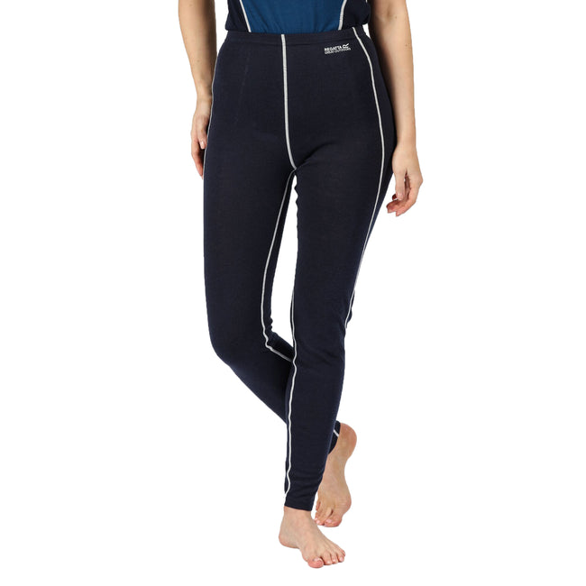 Black - Side - Regatta Womens-Ladies Zimba Base Layer Leggings