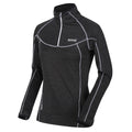 Black - Close up - Regatta Womens-Ladies Yonder Fleece Top