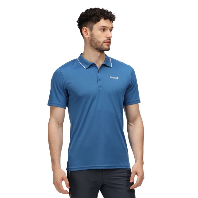 Dynasty Blue - Side - Regatta Mens Maverick V Active Polo Shirt