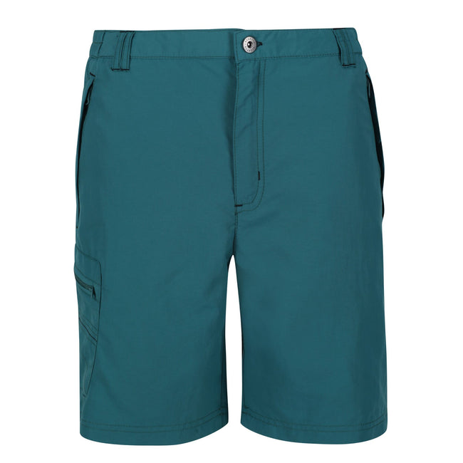 Pacific Green - Front - Regatta Mens Leesville II Walking Shorts