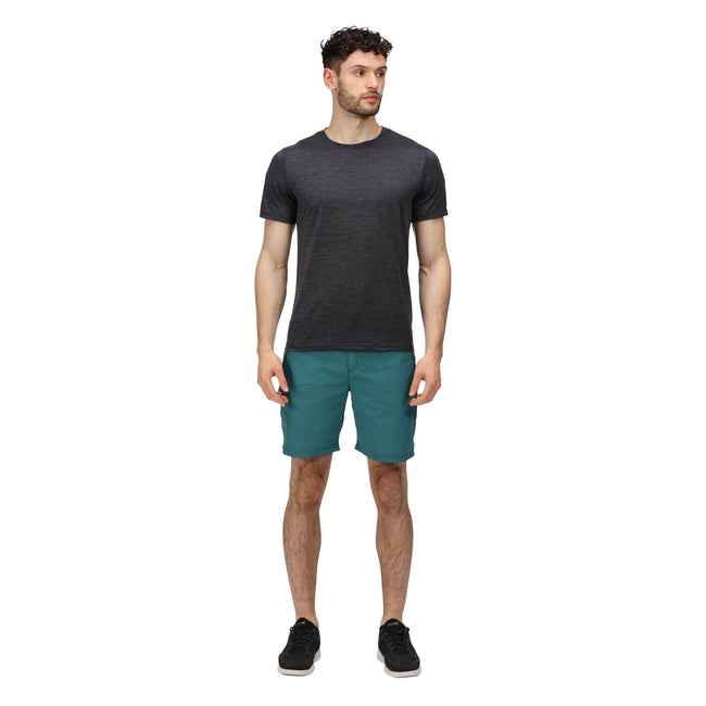 Pacific Green - Back - Regatta Mens Leesville II Walking Shorts