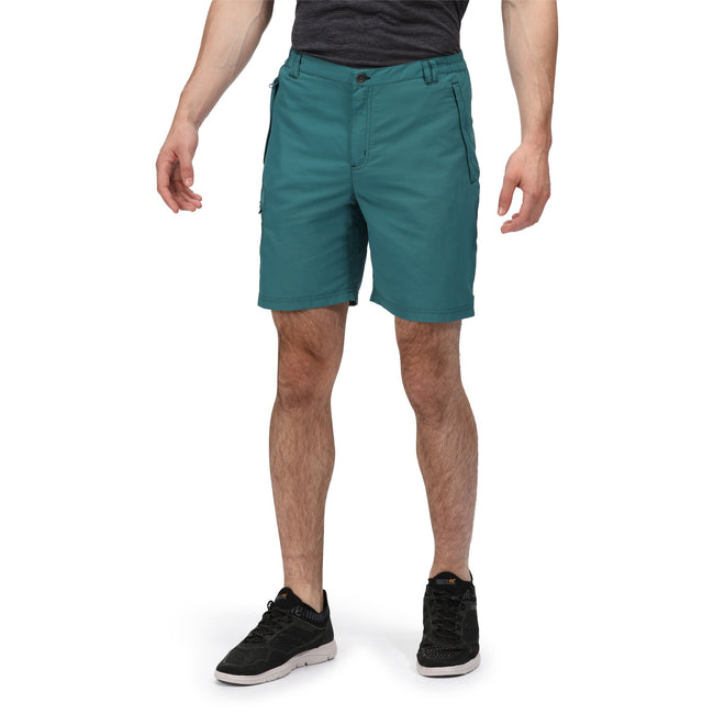 Pacific Green - Side - Regatta Mens Leesville II Walking Shorts