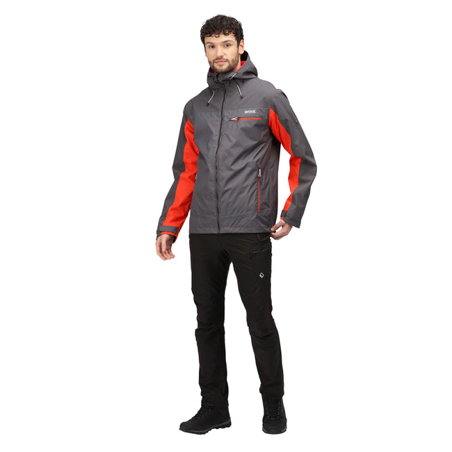Rhino-Cajun Orange - Back - Regatta Mens Highton Stretch Waterproof Jacket