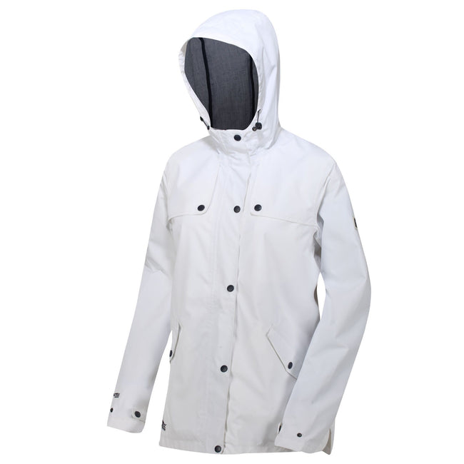 White - Front - Regatta Womens-Ladies Bertille Waterproof Jacket