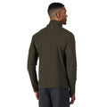 Dark Khaki - Pack Shot - Regatta Mens Elgor II Lightweight Half Zip Fleece