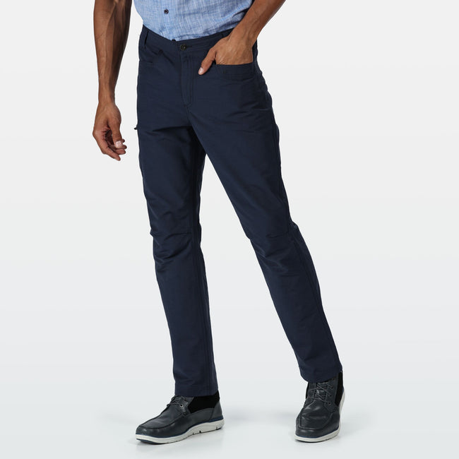 Navy - Back - Regatta Mens Delgado Pants