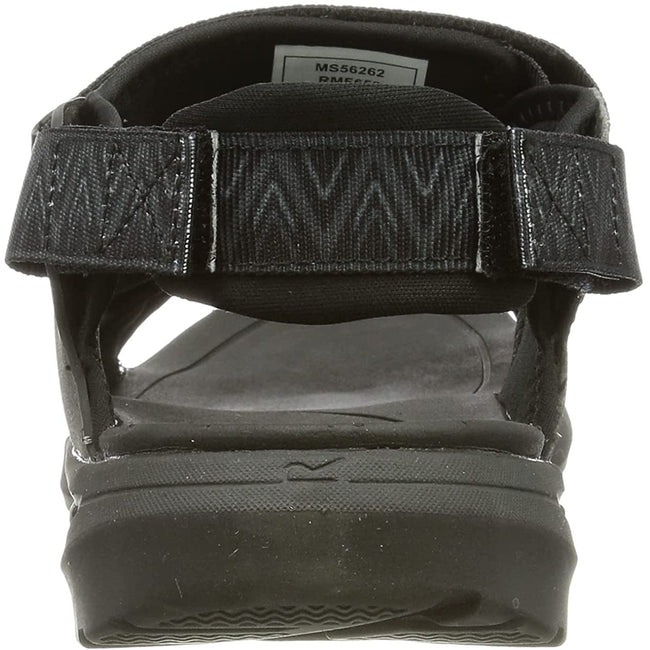 Black - Side - Regatta Mens Marine Web Sandals