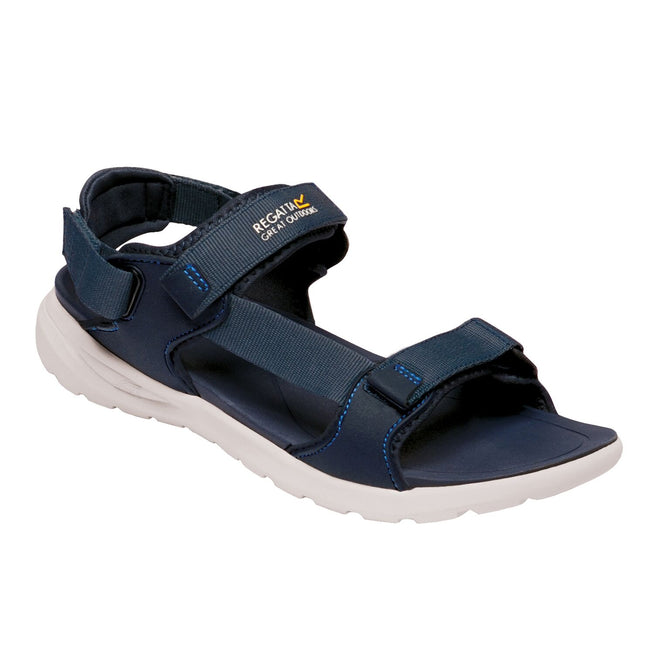 Dark Denim-Navy - Front - Regatta Mens Marine Web Sandals