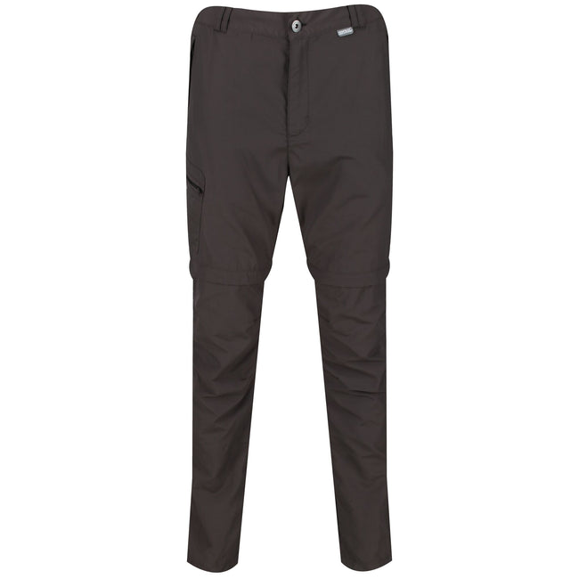 Hawthorn Brown - Front - Regatta Mens Leesville II Zip Off Pants
