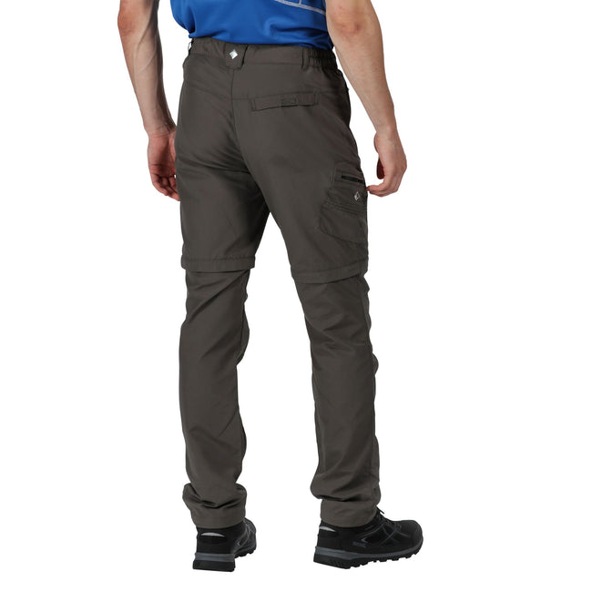Hawthorn Brown - Side - Regatta Mens Leesville II Zip Off Pants