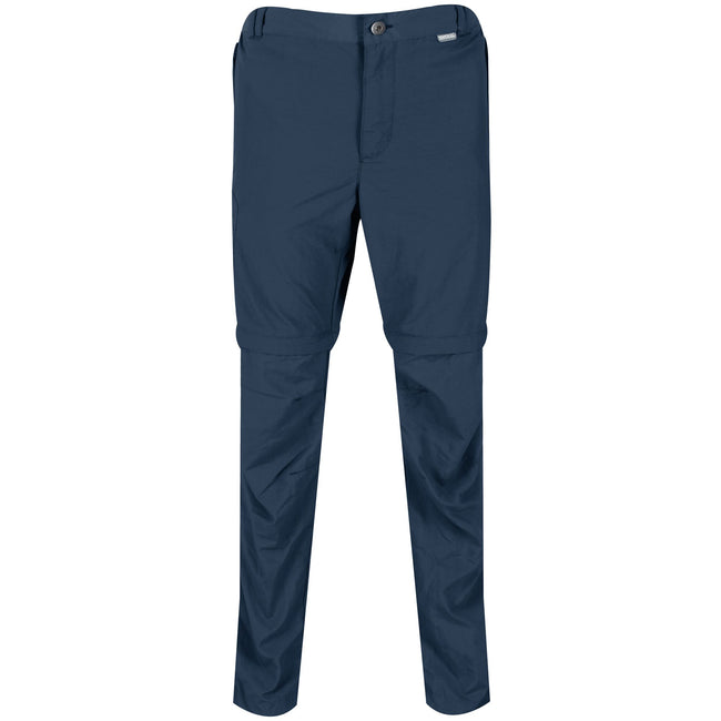 Moonlight Denim - Front - Regatta Mens Leesville II Zip Off Pants