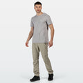 Parchment White - Pack Shot - Regatta Mens Leesville II Zip Off Pants