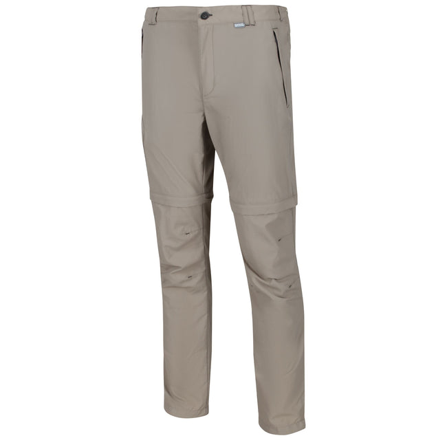 Parchment White - Close up - Regatta Mens Leesville II Zip Off Pants