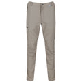Parchment White - Front - Regatta Mens Leesville II Zip Off Pants