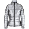 Pewter Grey - Front - Regatta Womens-Ladies Lustel Walking Padded Jacket