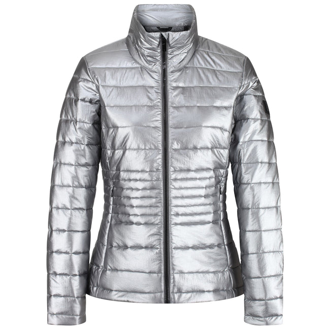 Pewter Grey - Front - Regatta Womens-Ladies Lustel Walking Padded Jacket