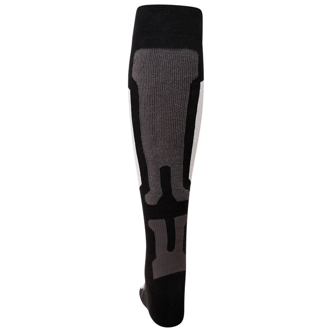 Black-White - Side - Dare 2B Mens Performance Premium Ski Socks
