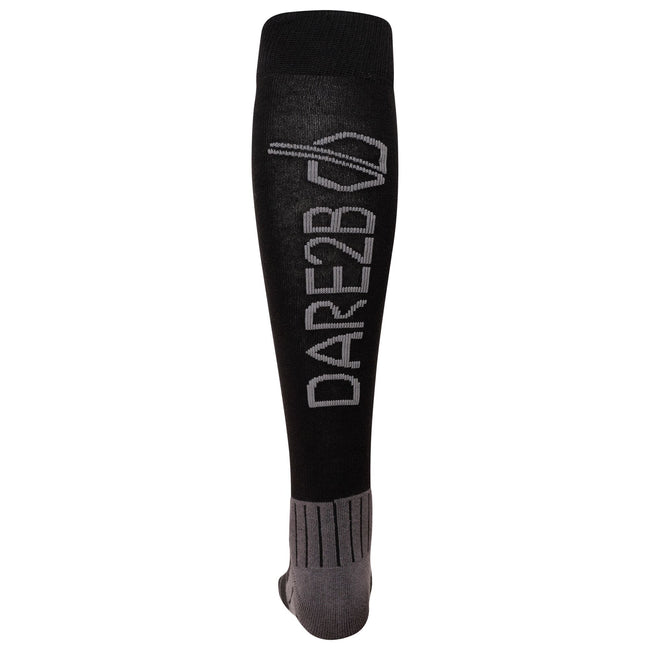 Black-Ebony - Side - Dare 2B Mens Performance Ski Socks
