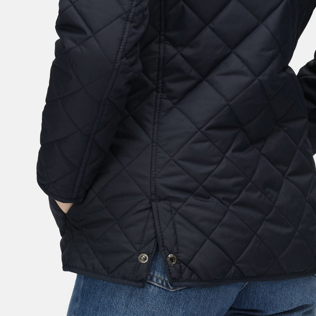 Navy - Side - Regatta Womens-Ladies Tarah Quilted Jacket