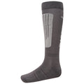 Ebony-Argent Grey - Side - Regatta Womens-Ladies Performance Socks