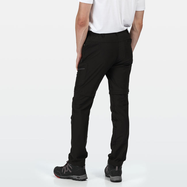 Black - Side - Regatta Mens Highton Walking Pants