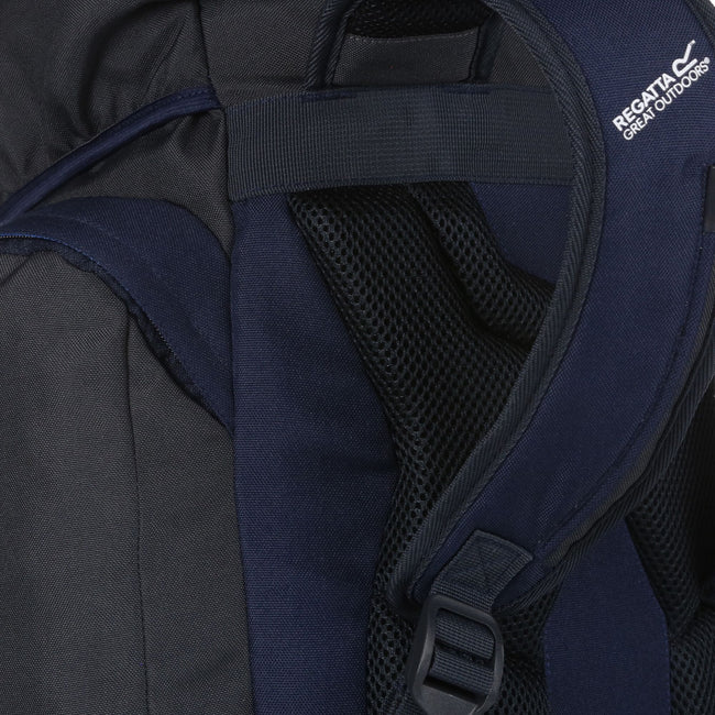 Navy-Ebony - Side - Regatta Highton 11 Gal Knapsack