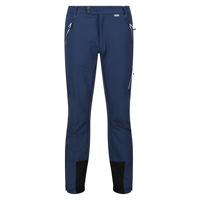 Admiral Blue - Front - Regatta Mens Mountain Walking Trousers