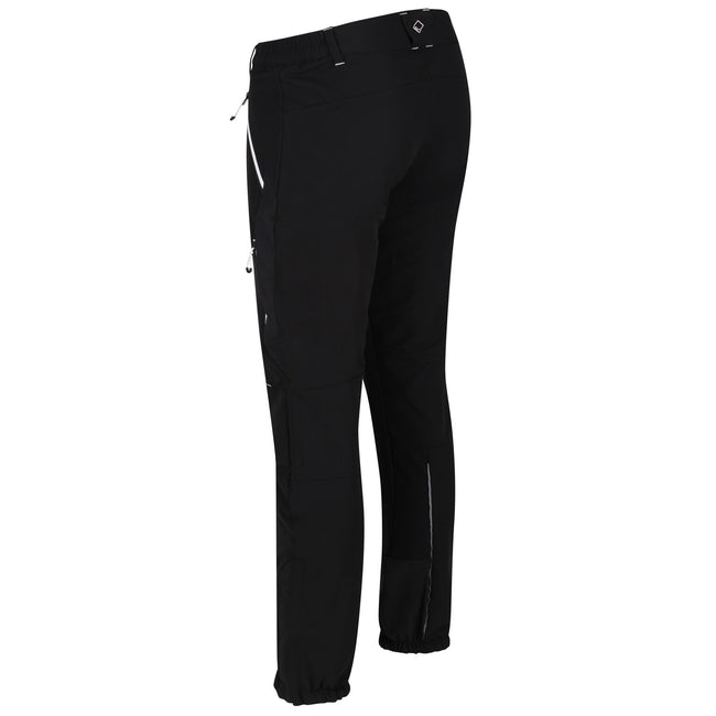 Black - Side - Regatta Mens Mountain Walking Trousers
