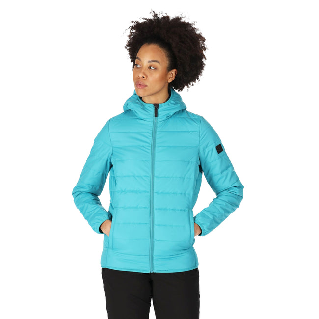 Pagoda Blue - Side - Regatta Womens-Ladies Helfa Jacket