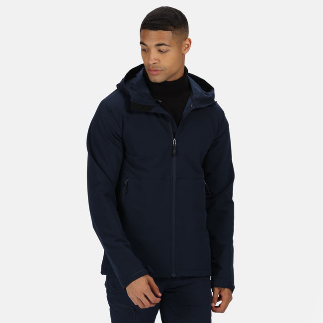 Navy - Back - Regatta Mens X-Pro Prolite Stretch Soft Shell Jacket