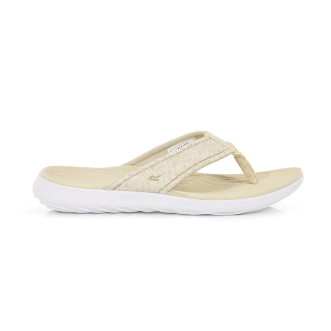 Nutmeg-White - Back - Regatta Womens-Ladies Belle Flip Flops