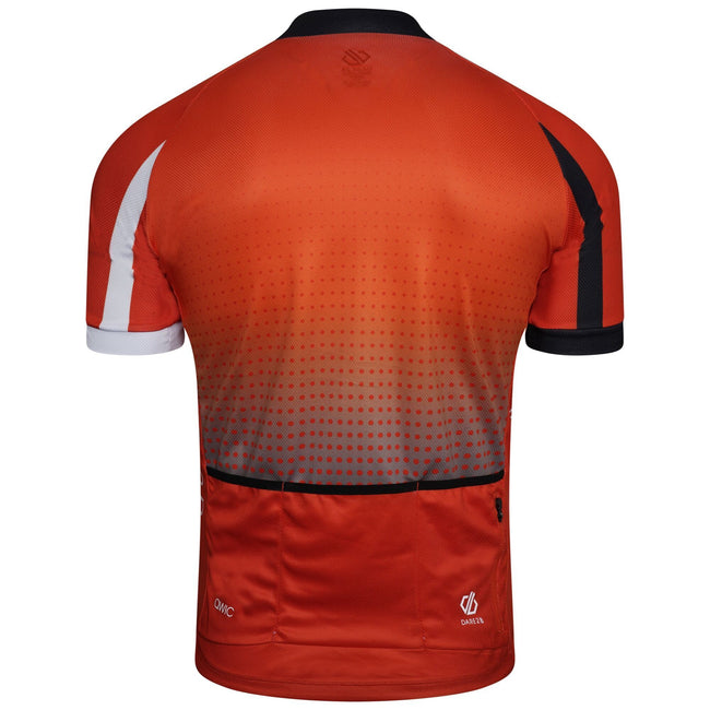 Trail Blaze Red-White-Black Gradient - Lifestyle - Dare 2B Mens Virtuosity Short-Sleeved Jersey